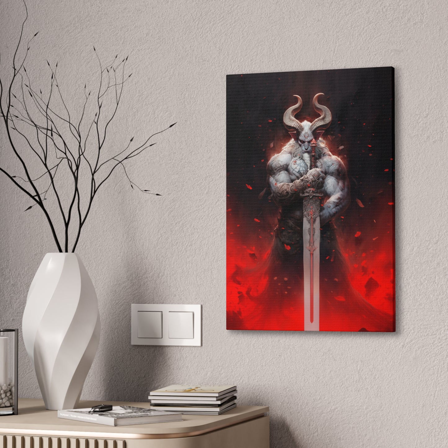 "Hellforge Minotaur" Canvas Stretched, 0.75" - Print