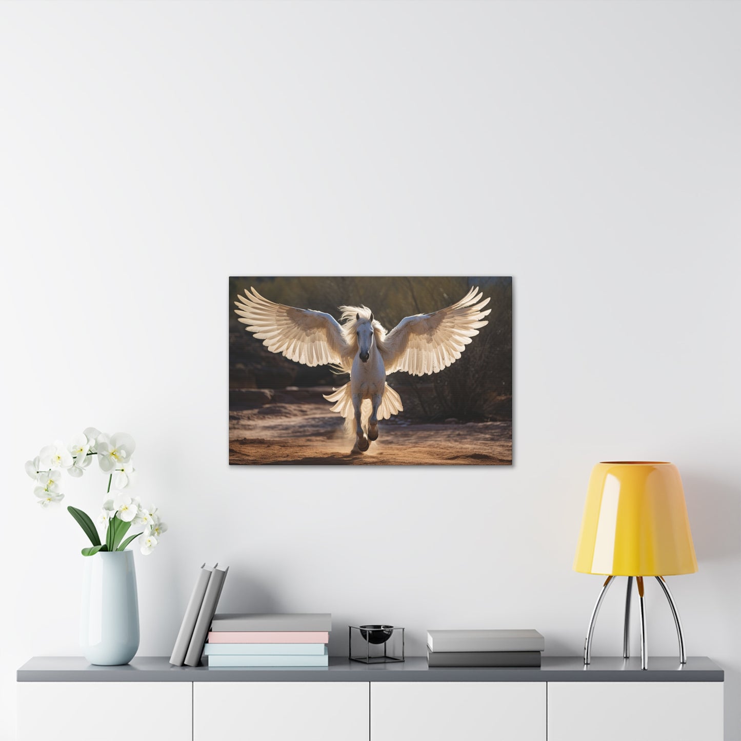 "Pearl Pegasus"  Canvas Stretched, 0.75" - Print