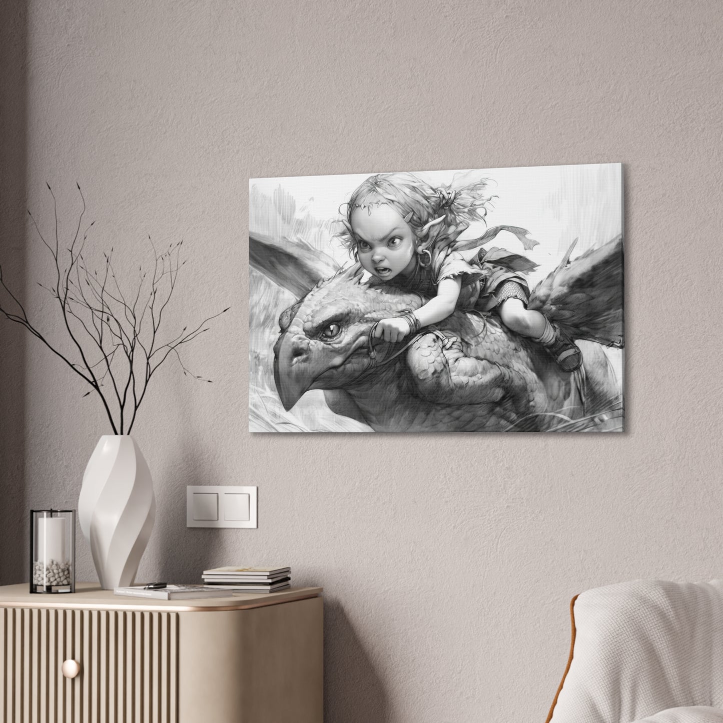 "Charge"  Canvas Stretched, 0.75" - Print