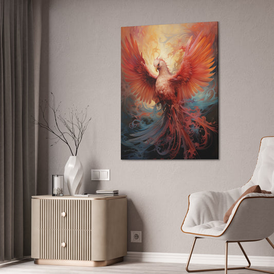 "Fluid Phoenix Dreaming" Canvas Stretched, 0.75" - Print