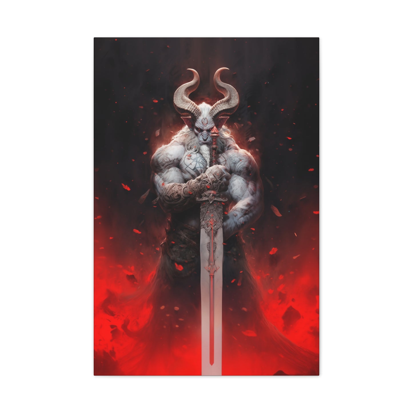 "Hellforge Minotaur" Canvas Stretched, 0.75" - Print