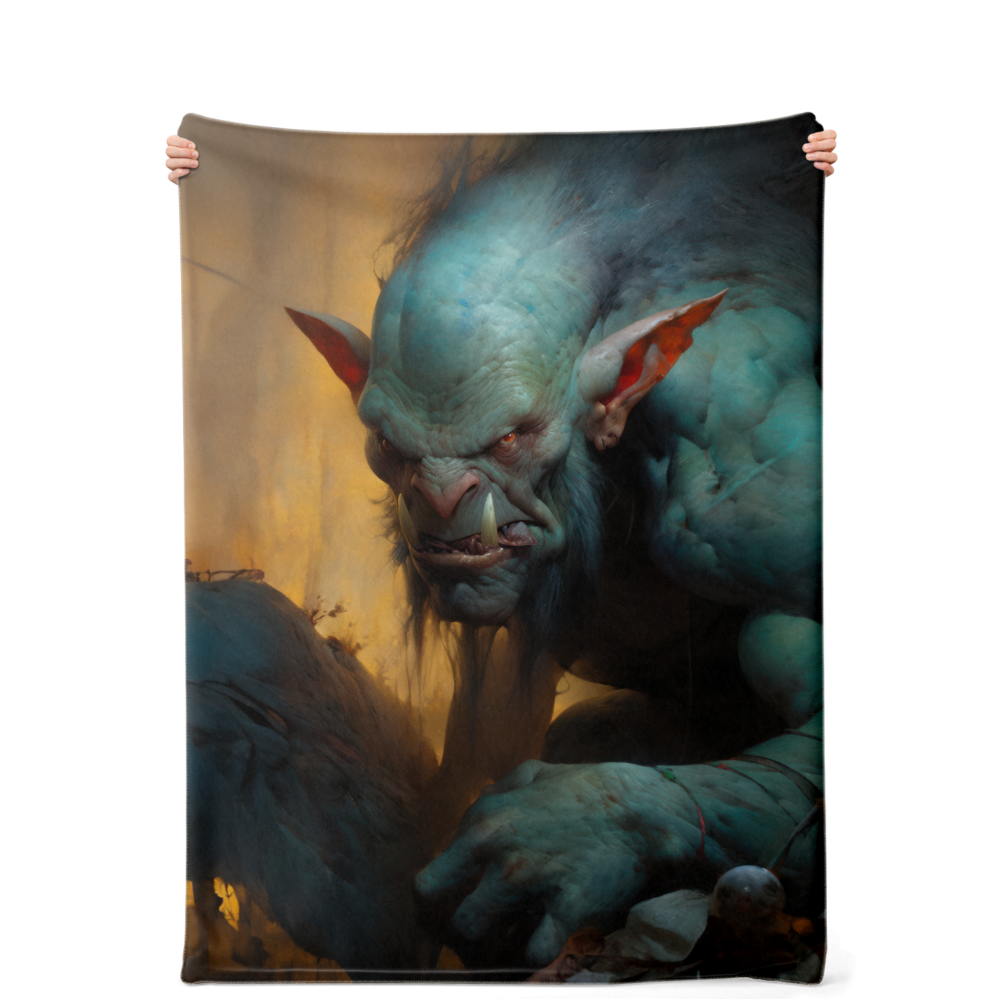 Hungry Troll Premium Microfleece Blanket