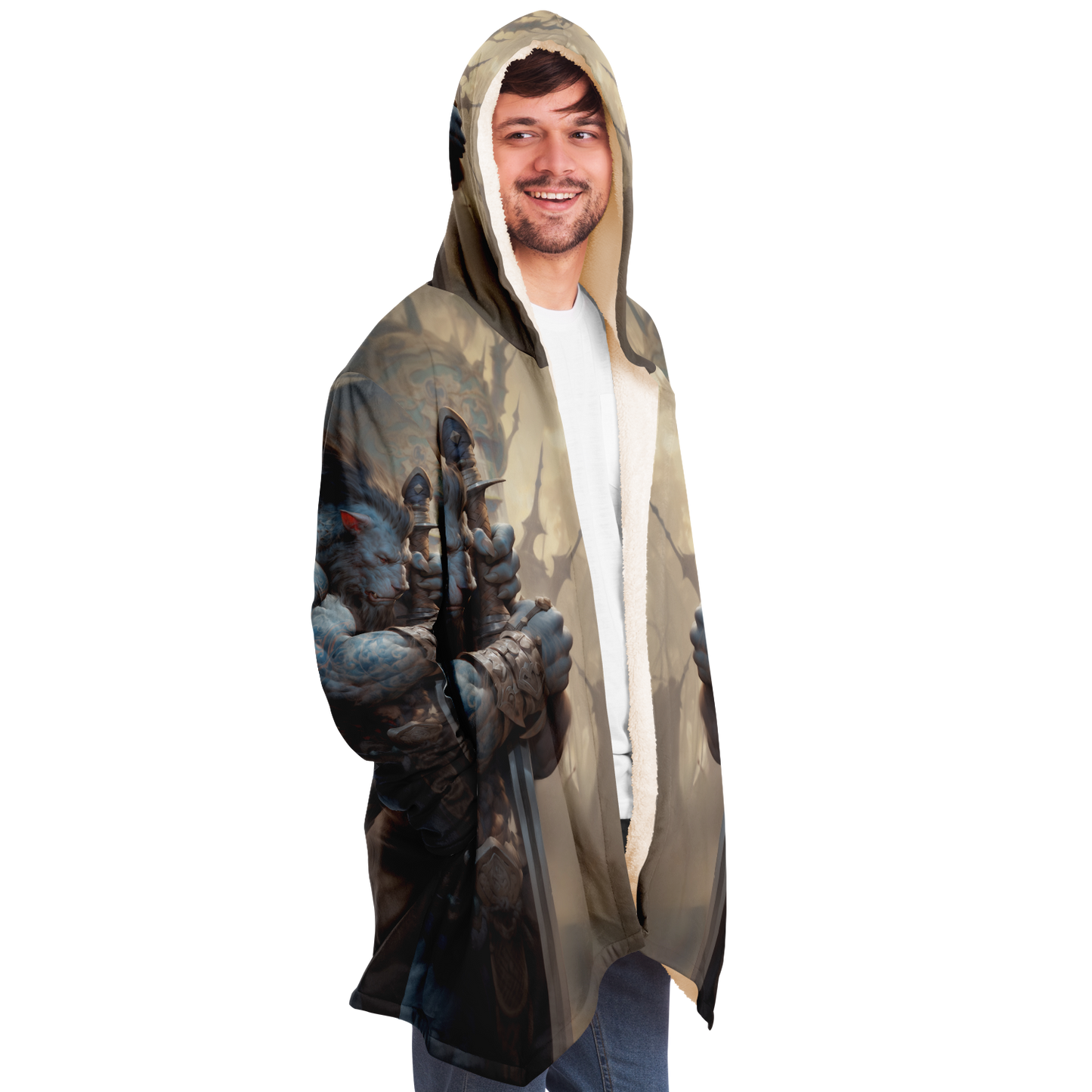 Werewolf Warrior Microfleece Cloak