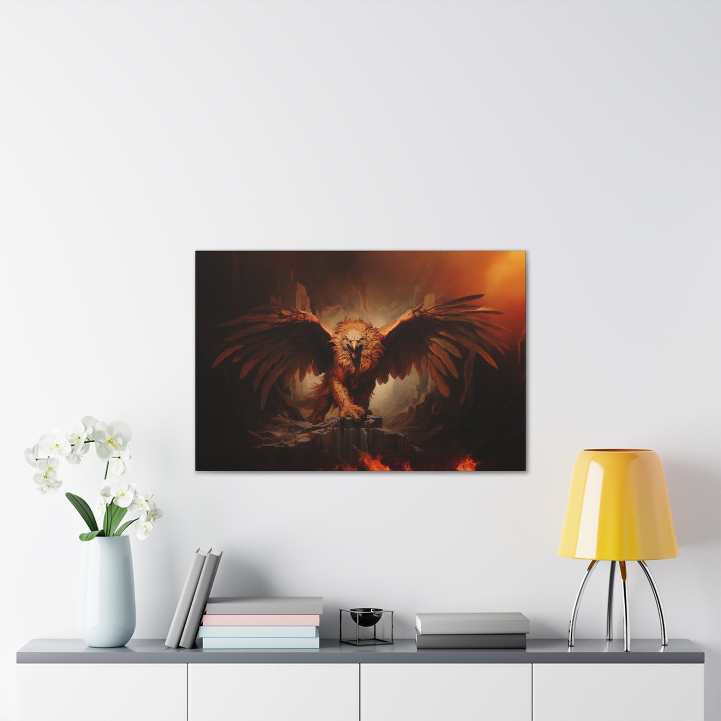 "Inferno Griffon"  Canvas Stretched, 0.75" - Print