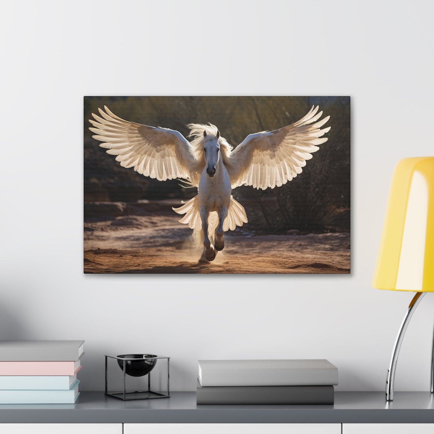 "Pearl Pegasus"  Canvas Stretched, 0.75" - Print