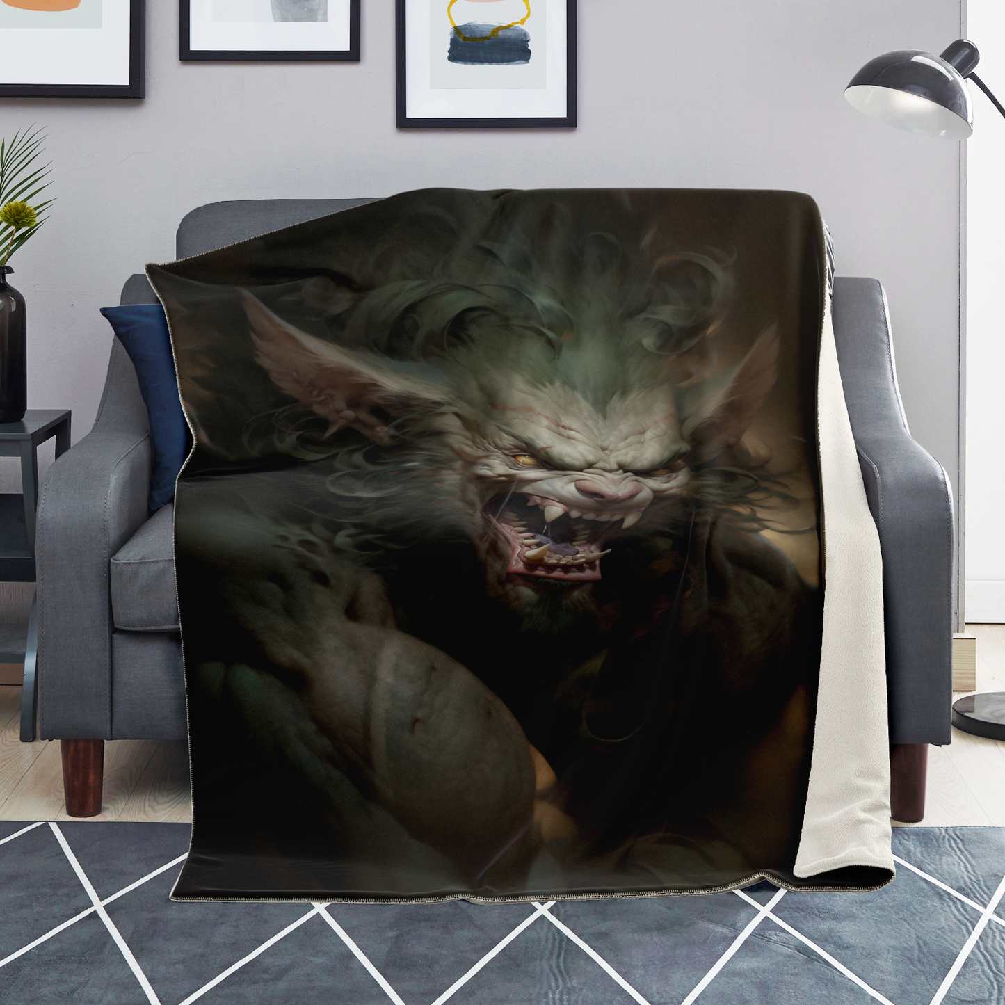 Werecat Premium Microfleece Blanket