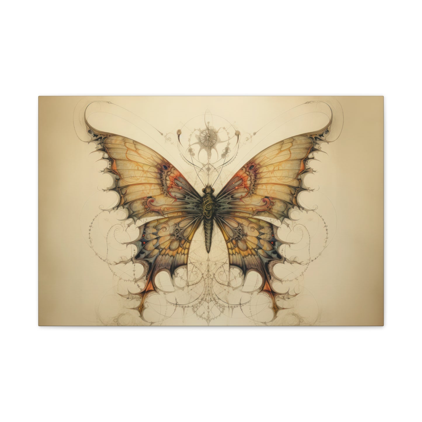 "Dragontailed Butterfly"  Canvas Stretched, 0.75" - Print