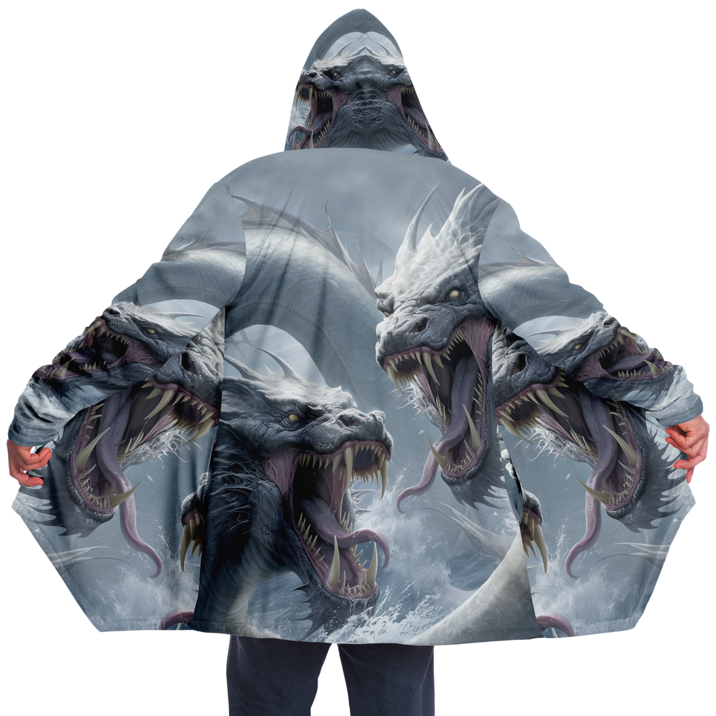 Hectic Hydra Microfleece Cloak - AOP