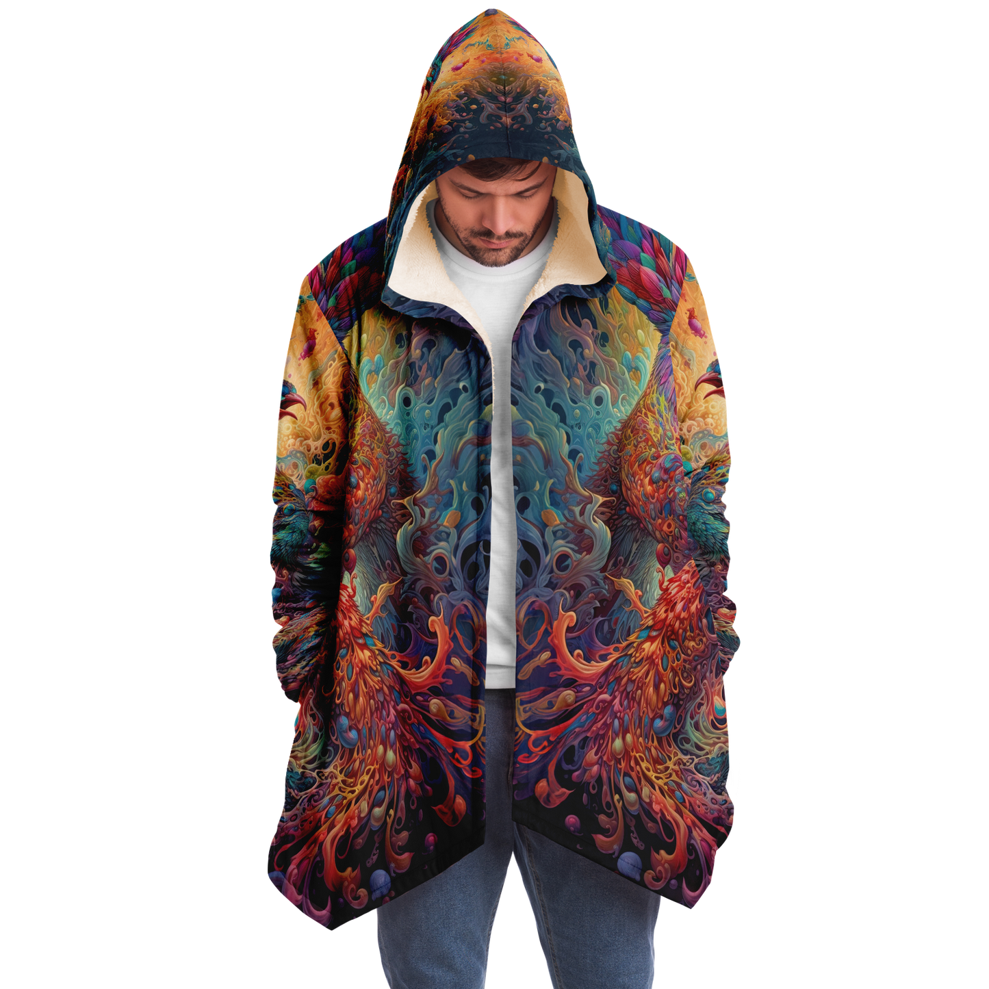 Liquid Light Phoenix Microfleece Cloak