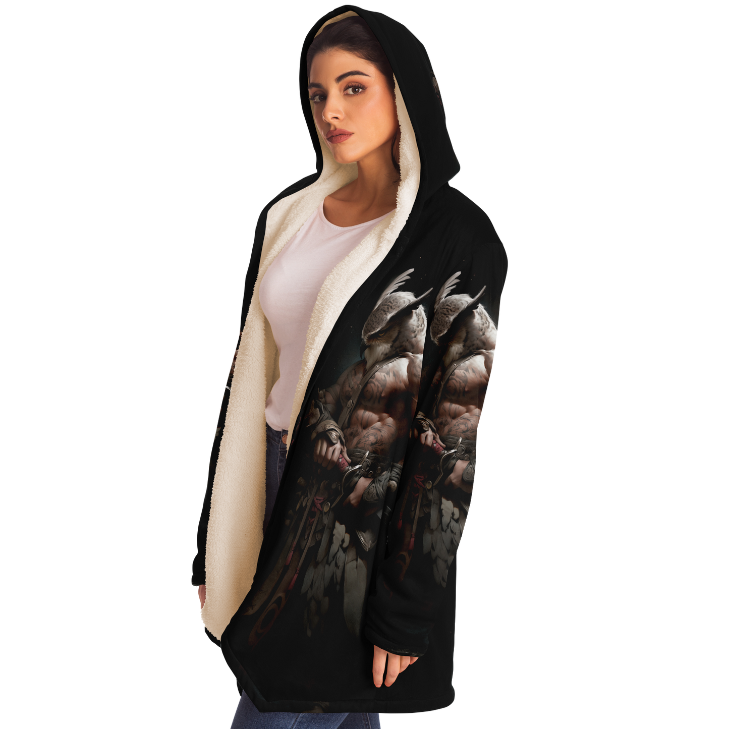 Owl Hybrid Warrior Microfleece Cloak