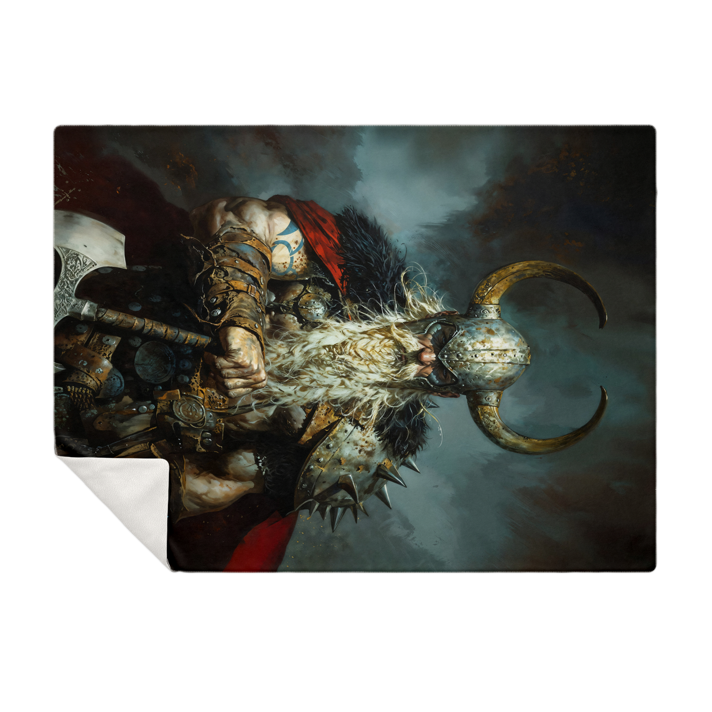 Battleworn Berserker Premium Microfleece Blanket