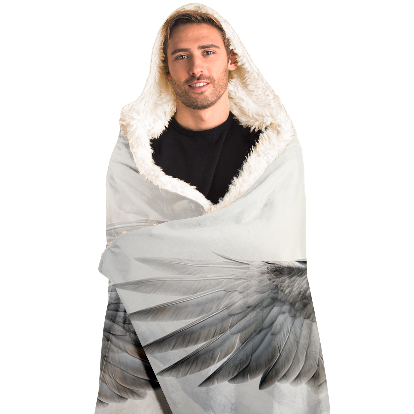 Snowdrift Owl Hooded Blanket