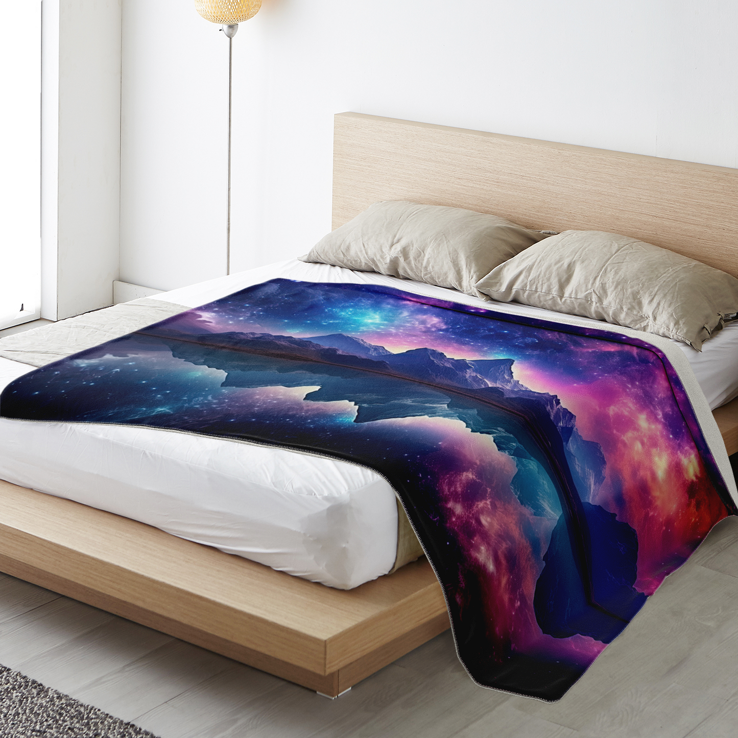 Space Holiday Premium Microfleece Blanket