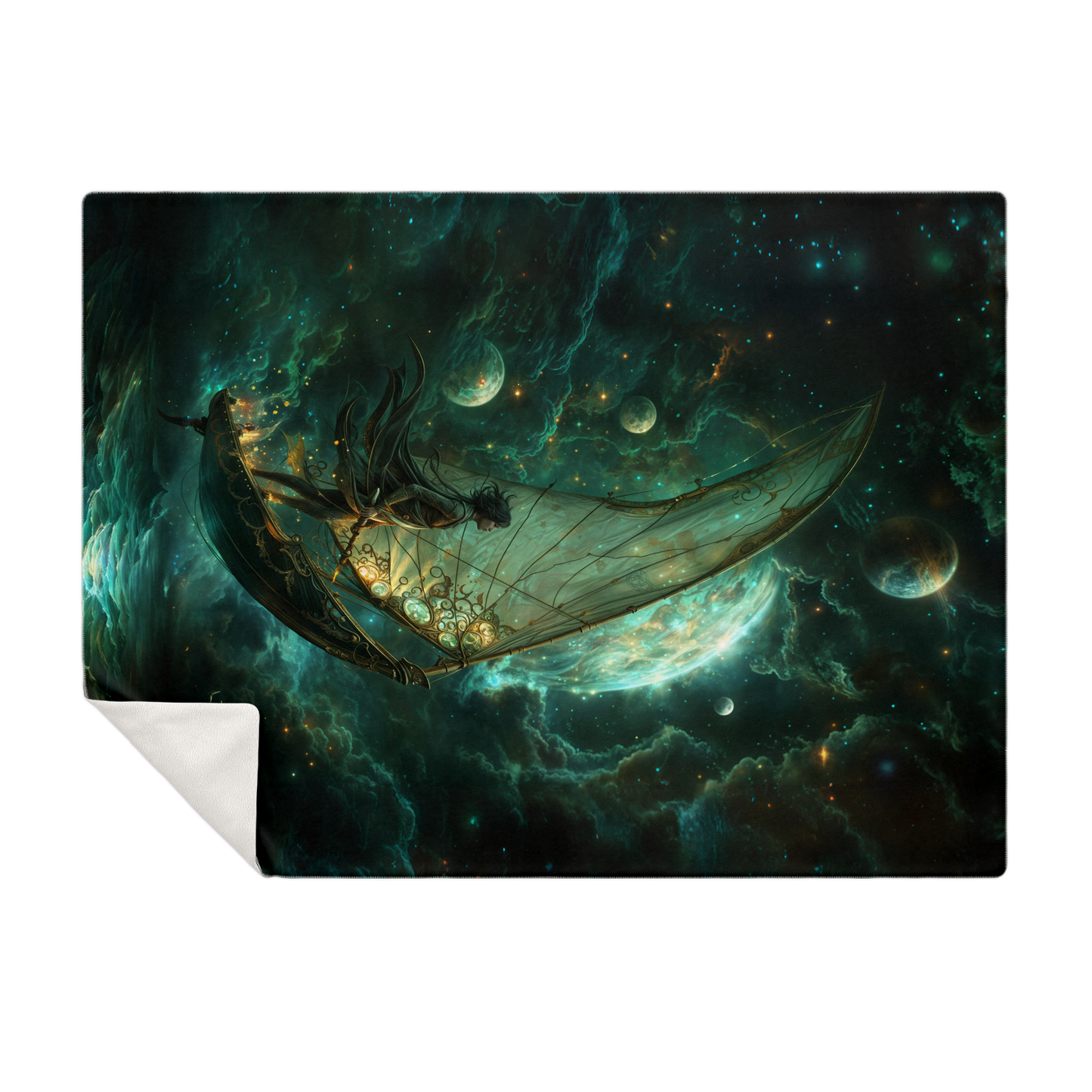 Astral Navigator Premium Microfleece Blanket