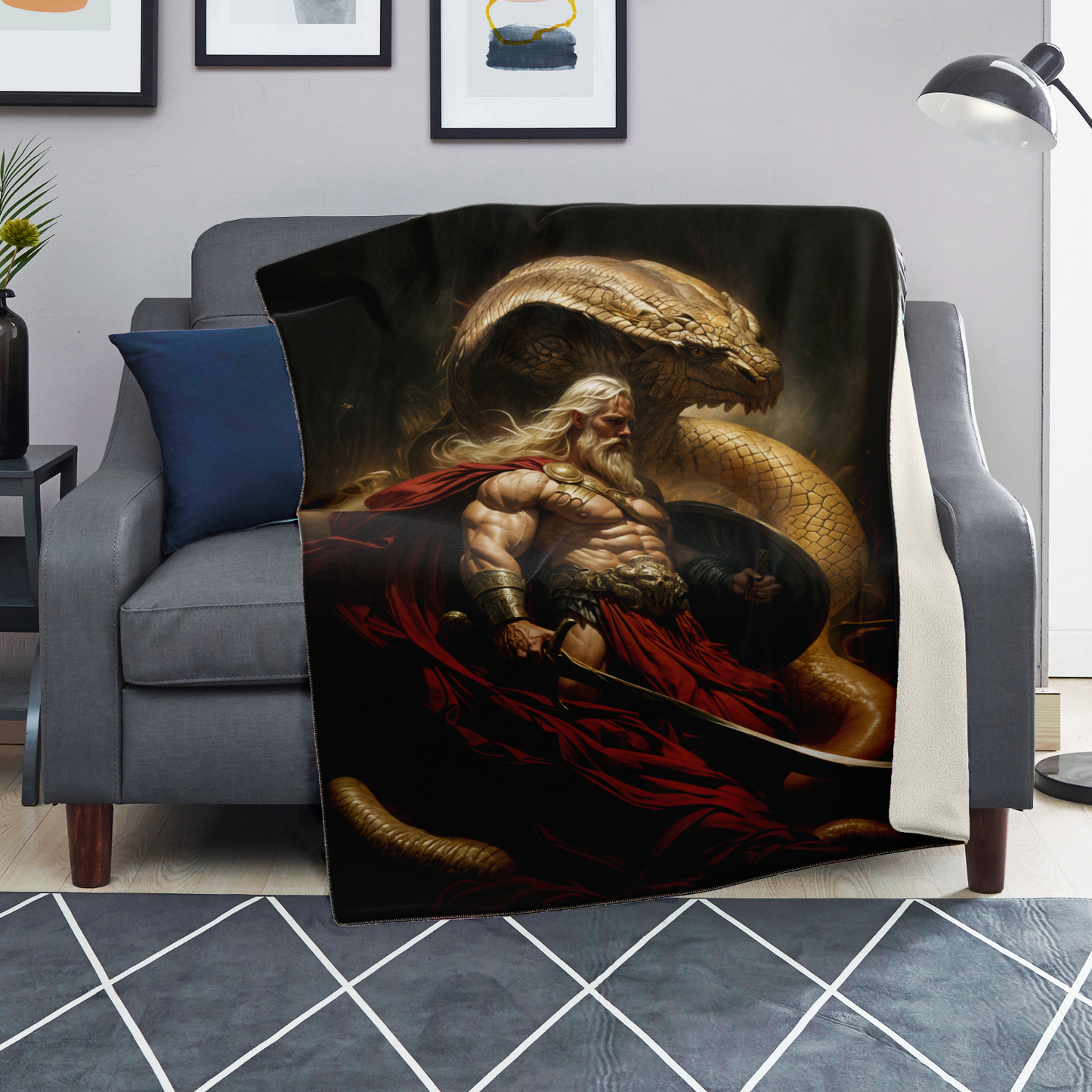 Serpent King Premium Microfleece Blanket