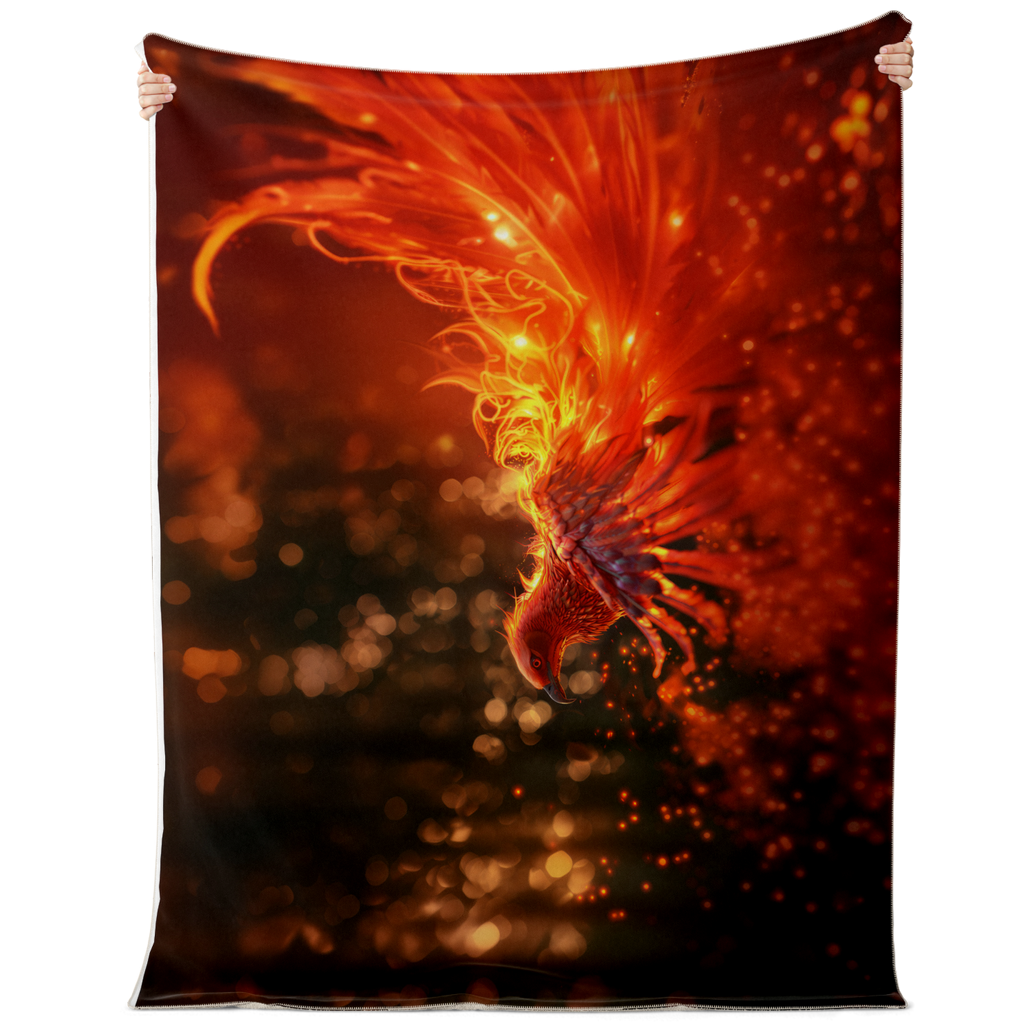 Blazing Grace Phoenix Premium Microfleece Blanket