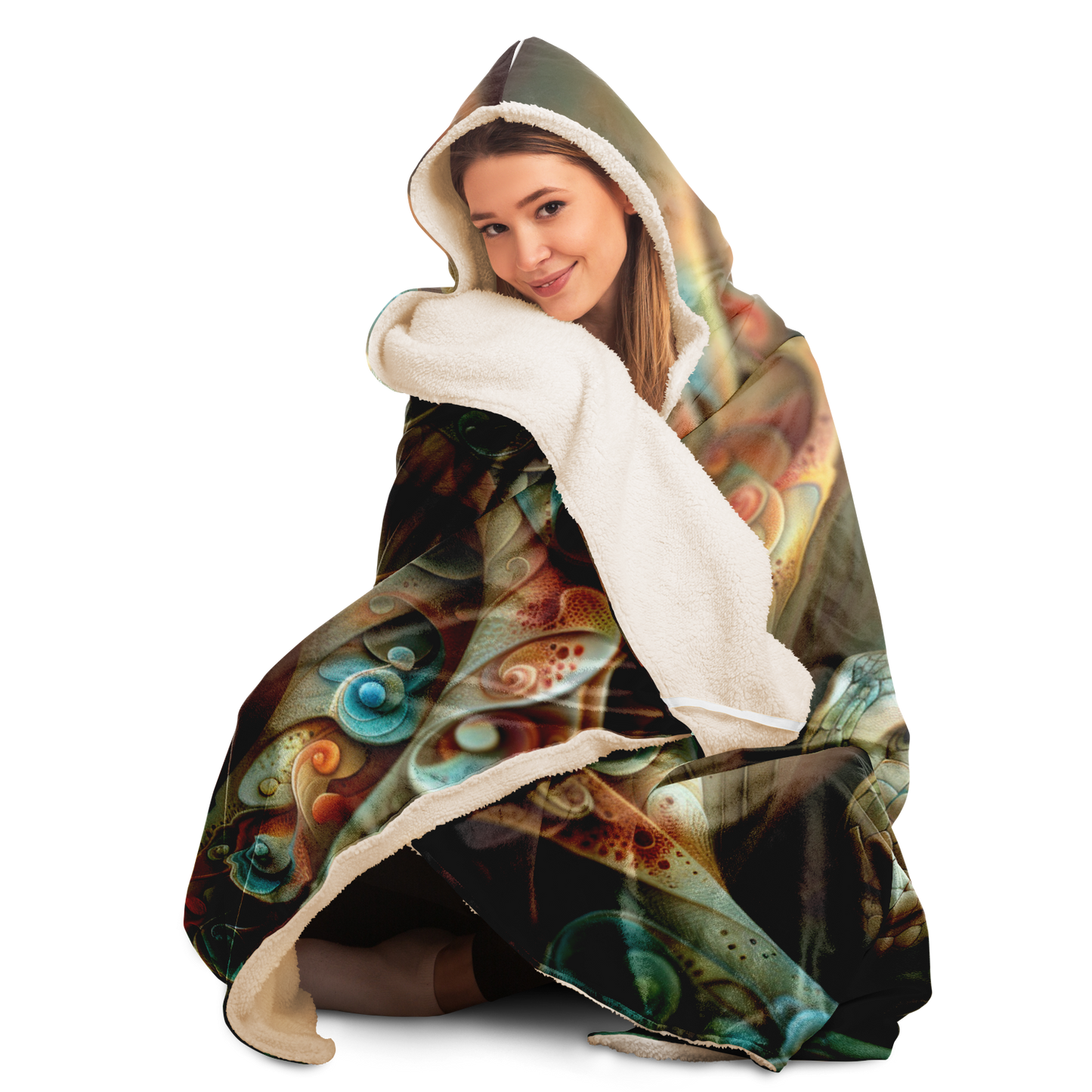 Spiralwyrm Hooded Blanket