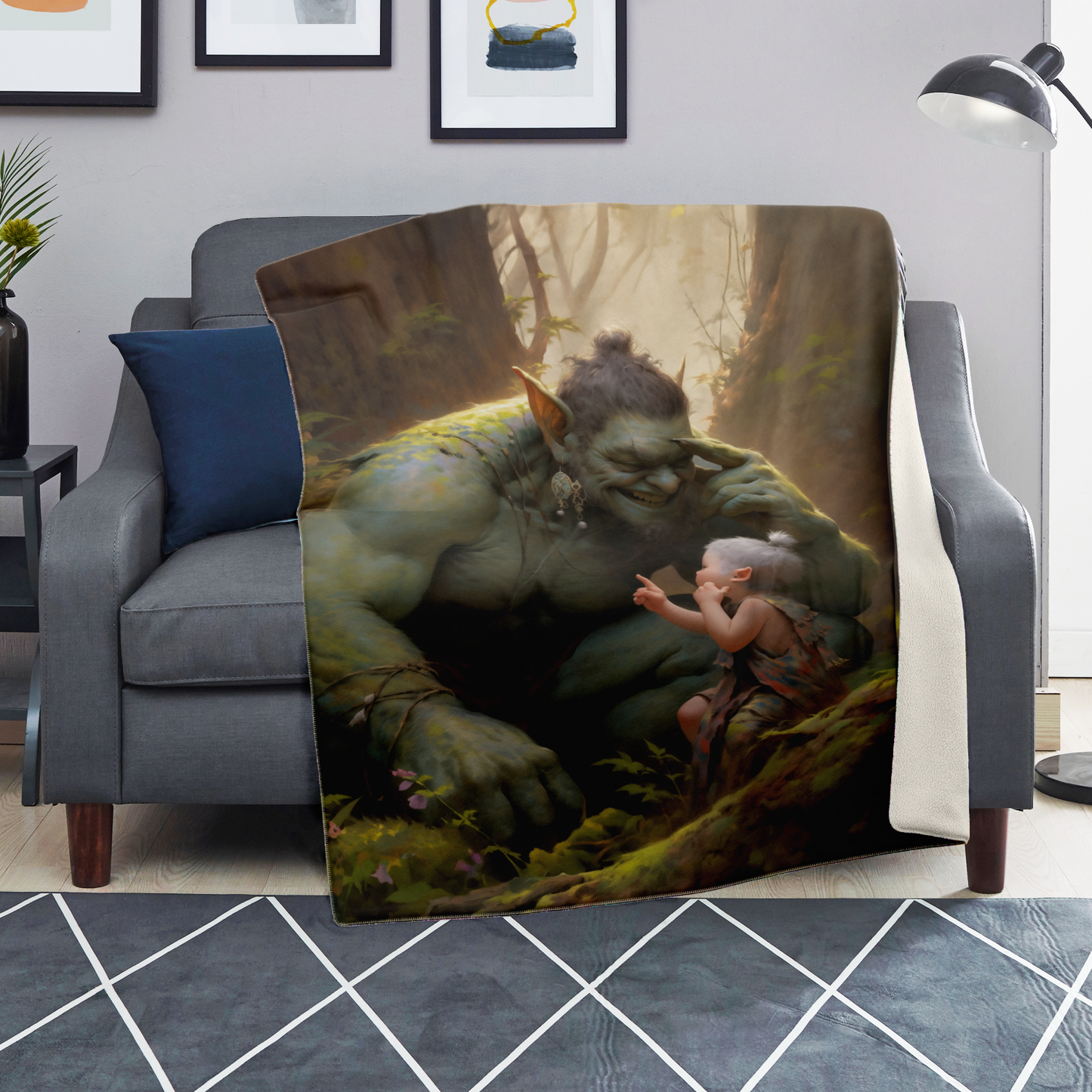 Thunderchuckle and Pixie Snicker Premium Microfleece Blanket