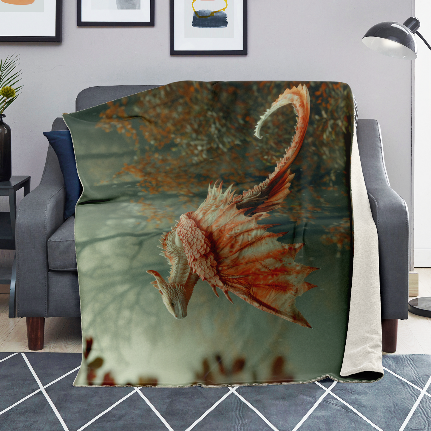 Dragons Flight Premium Microfleece Blanket