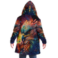 Rainbow Winged Falcon Microfleece Cloak