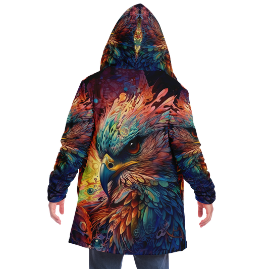 Rainbow Winged Falcon Microfleece Cloak