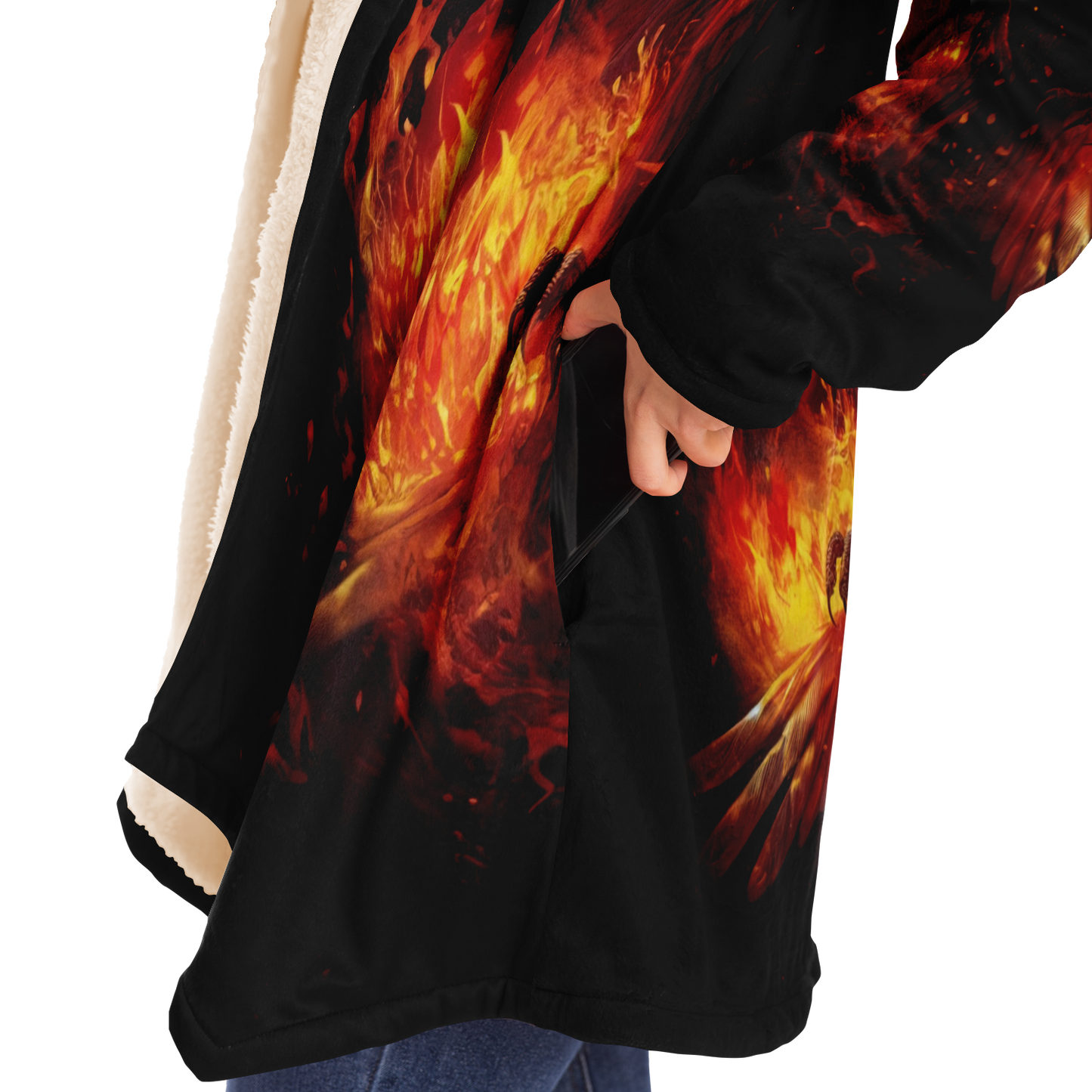 Phoenix Resurrection Microfleece Cloak