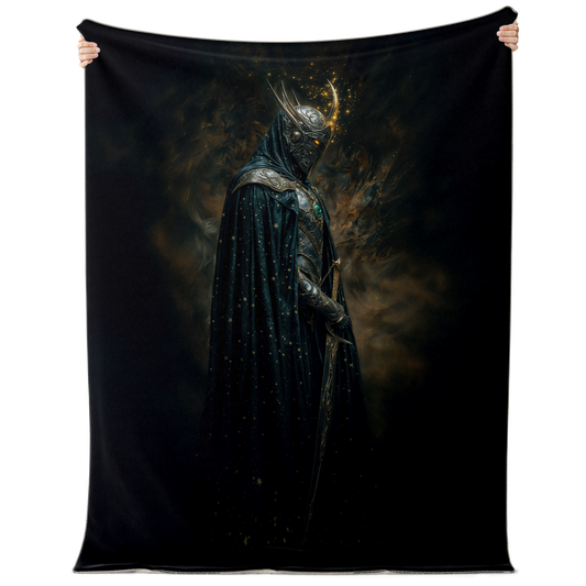 Shadows Of The Eternal Knight Premium Microfleece Blanket