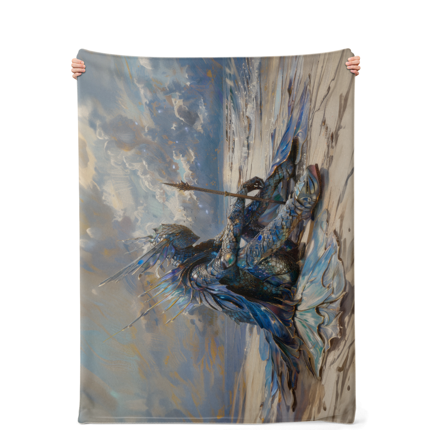 Atlantean Summoner Premium Microfleece Blanket