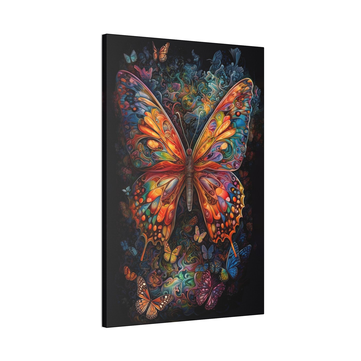 "Psychedelic Monarch" Canvas Stretched, 0.75" - Print