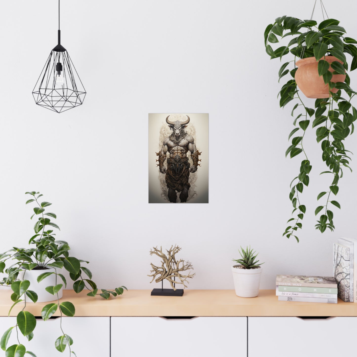 "Minotaur Deity" Poster - Print