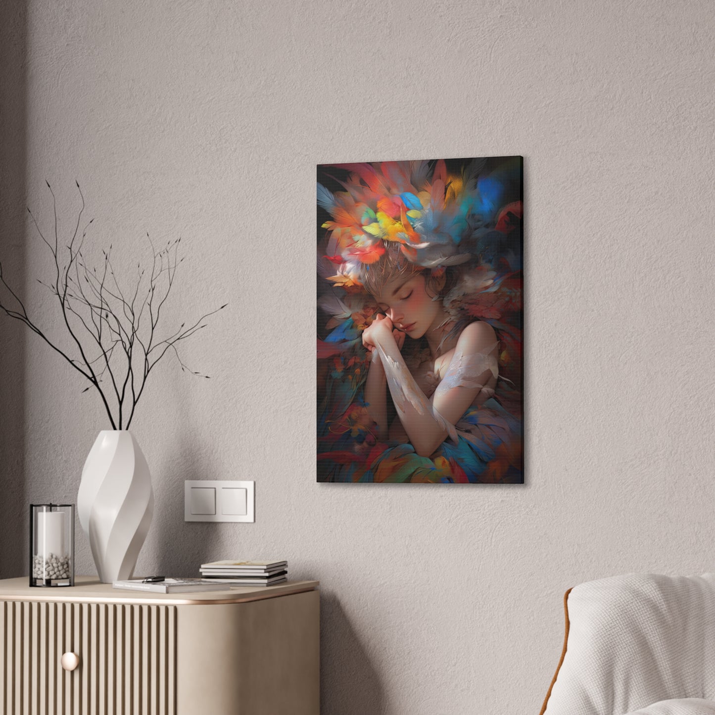 "Safe" Canvas Stretched, 0.75" - Print