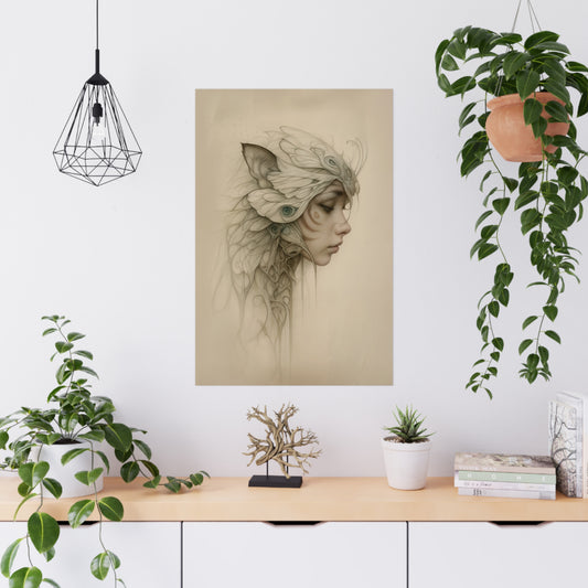 "Woven in Whispered Feathers" Poster - Print