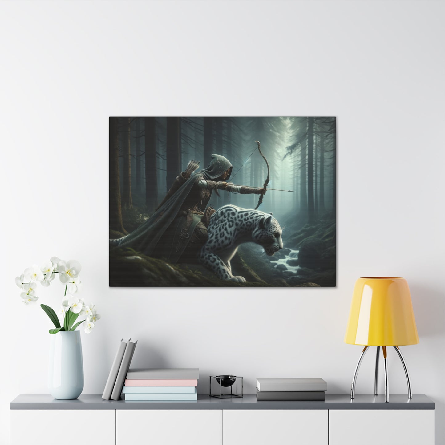 "Sleek Hunters"  Canvas Stretched, 0.75" - Print