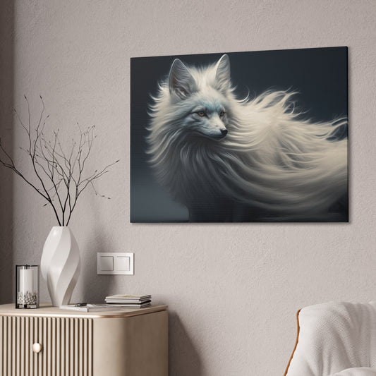 "Winter Wisp Fox"  Canvas Stretched, 0.75" - Print