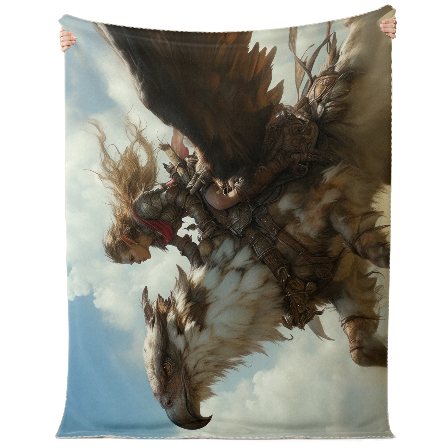 Griffin Rider - Premium Microfleece Blanket