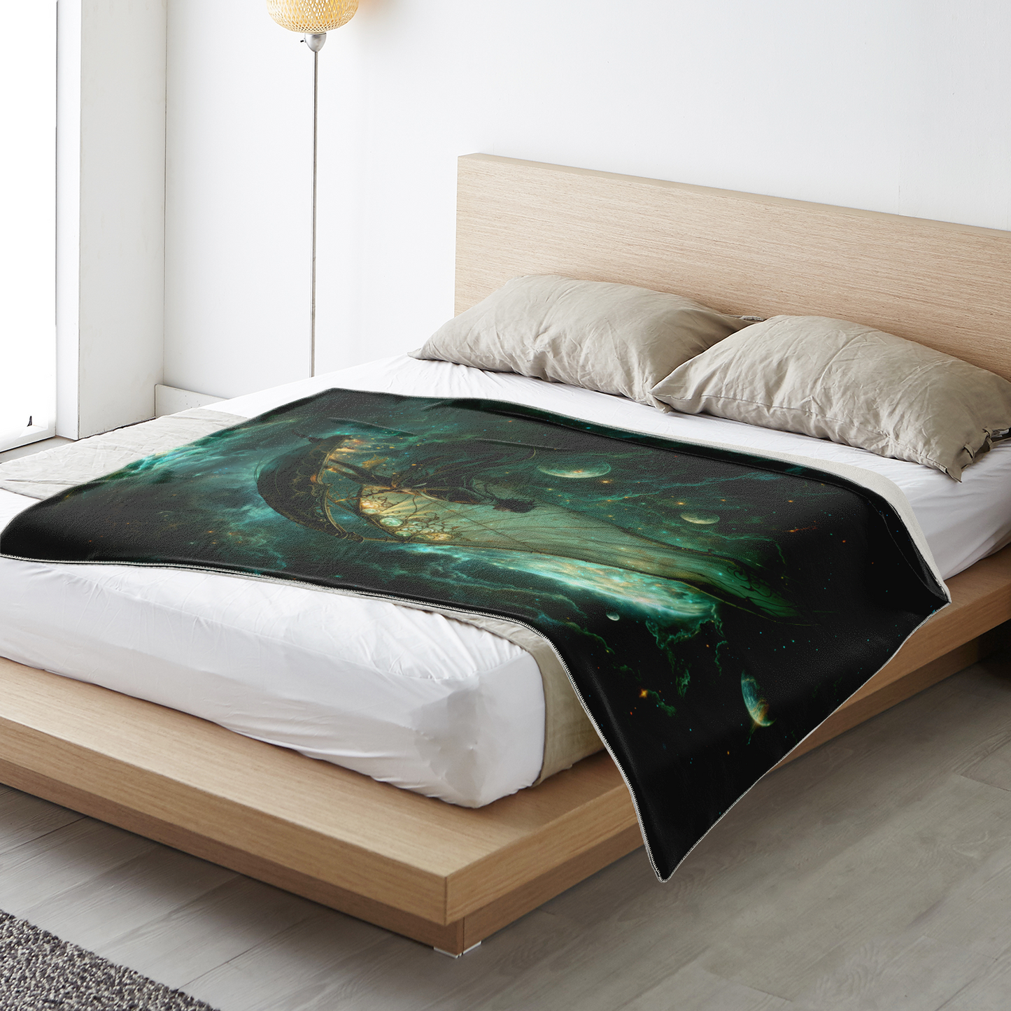 Astral Navigator Premium Microfleece Blanket