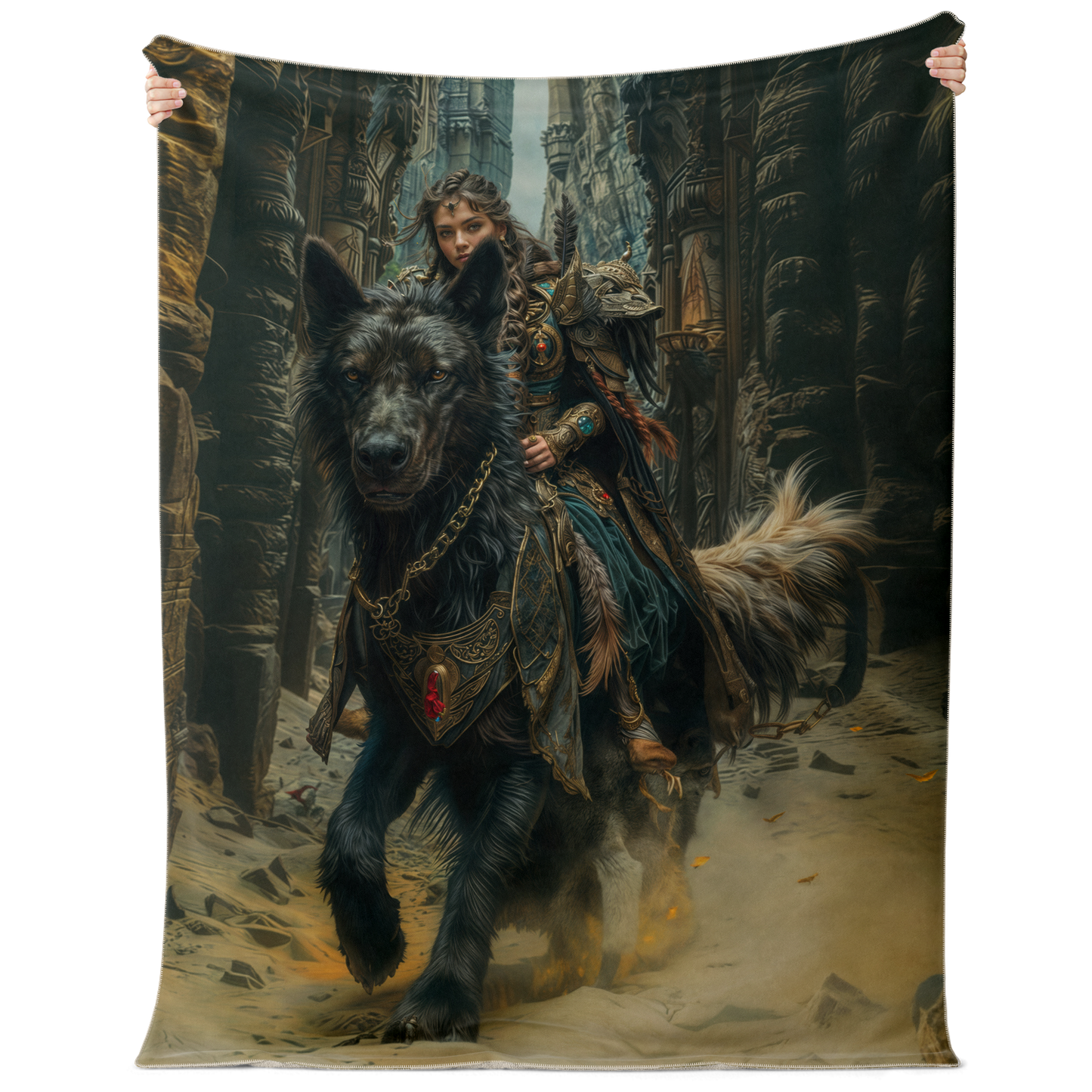 Midnight Rider Premium Microfleece Blanket