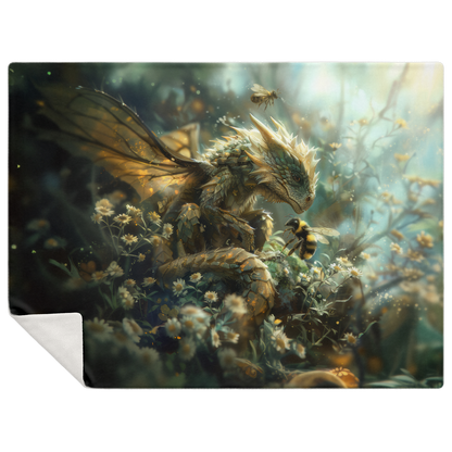 Premium Microfleece Bumble Dragon Blanket