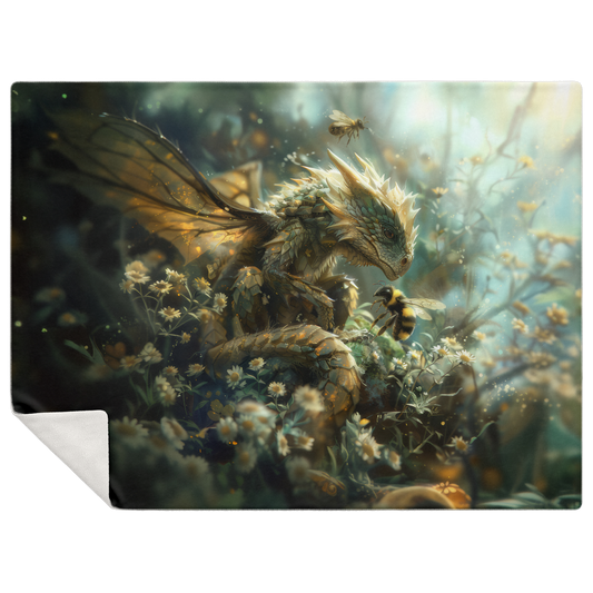 Premium Microfleece Bumble Dragon Blanket