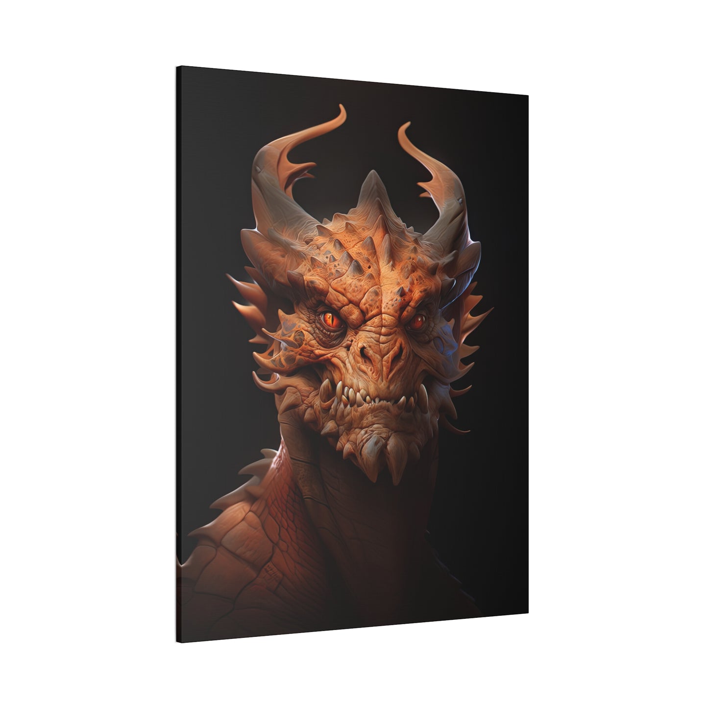 "Dragonfire Draconian" Canvas Stretched, 0.75" - Print