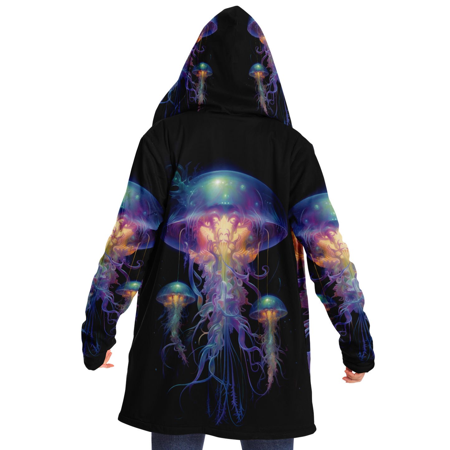 Space Jellyfish Microfleece Cloak