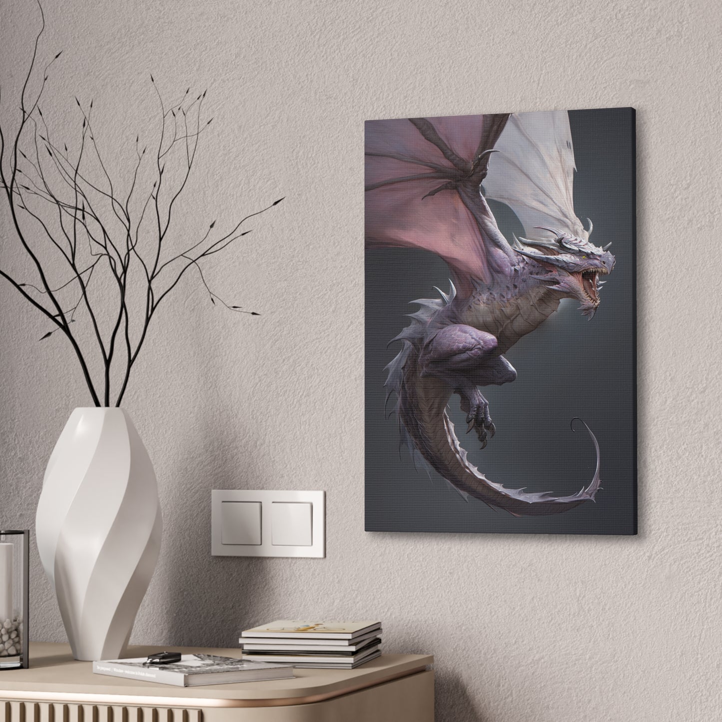 "Amethyst Ascender" Canvas Stretched, 0.75" - Print