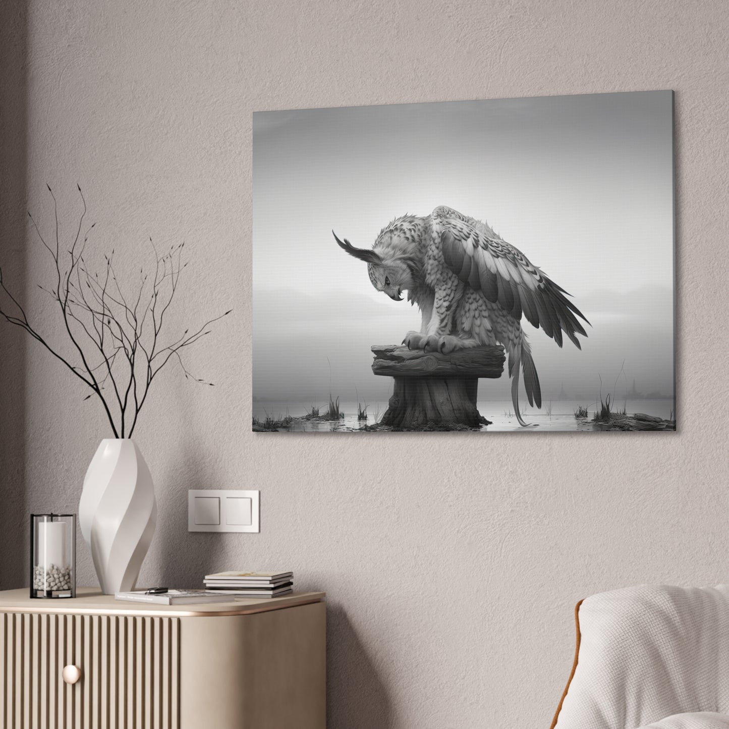 "Pondering"  Canvas Stretched, 0.75" - Print