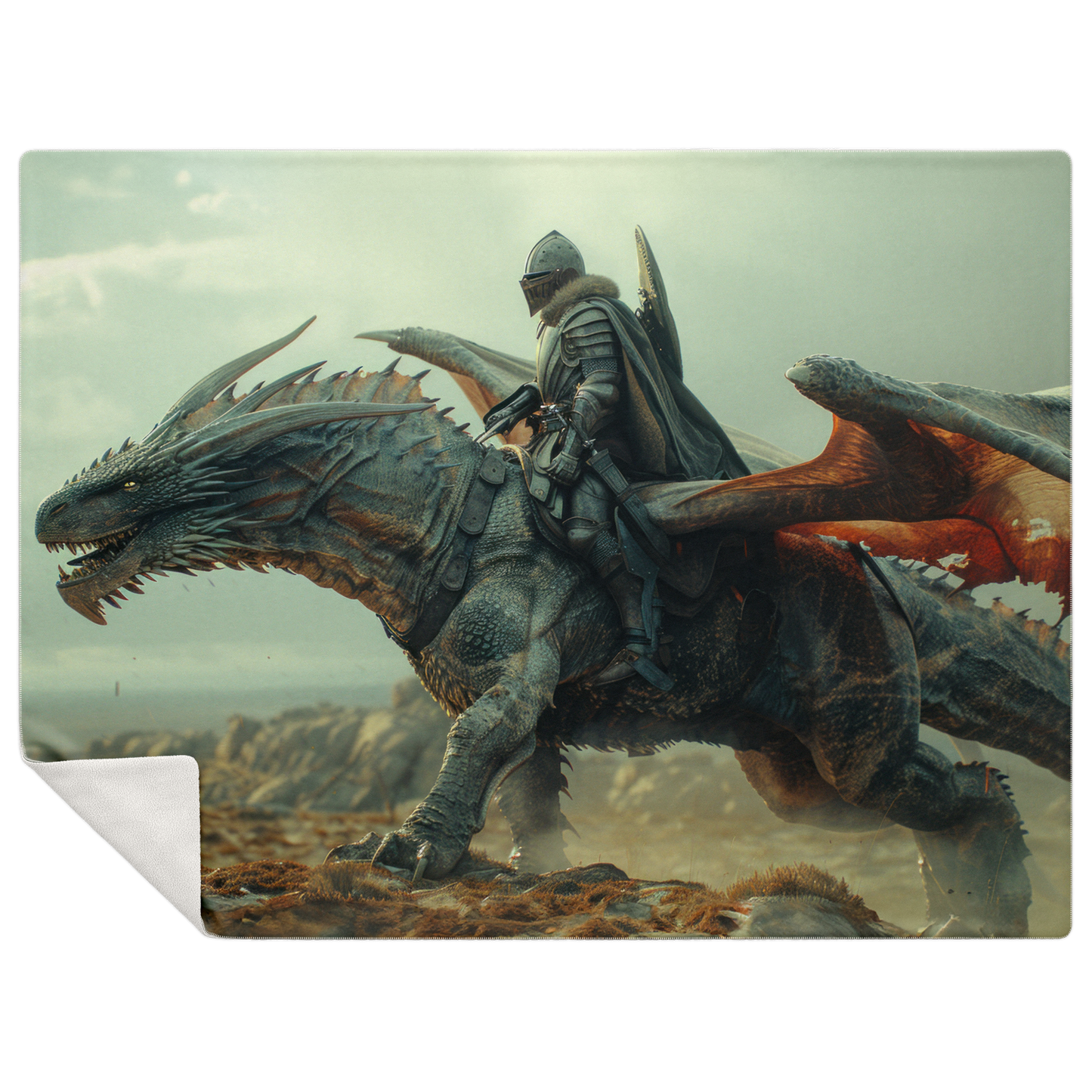 Premium Microfleece Dragon Captain Blanket