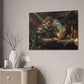 "Candlelit Companions"  Canvas Stretched, 0.75" - Print