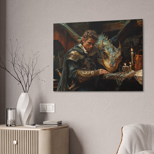 "Candlelit Companions"  Canvas Stretched, 0.75" - Print