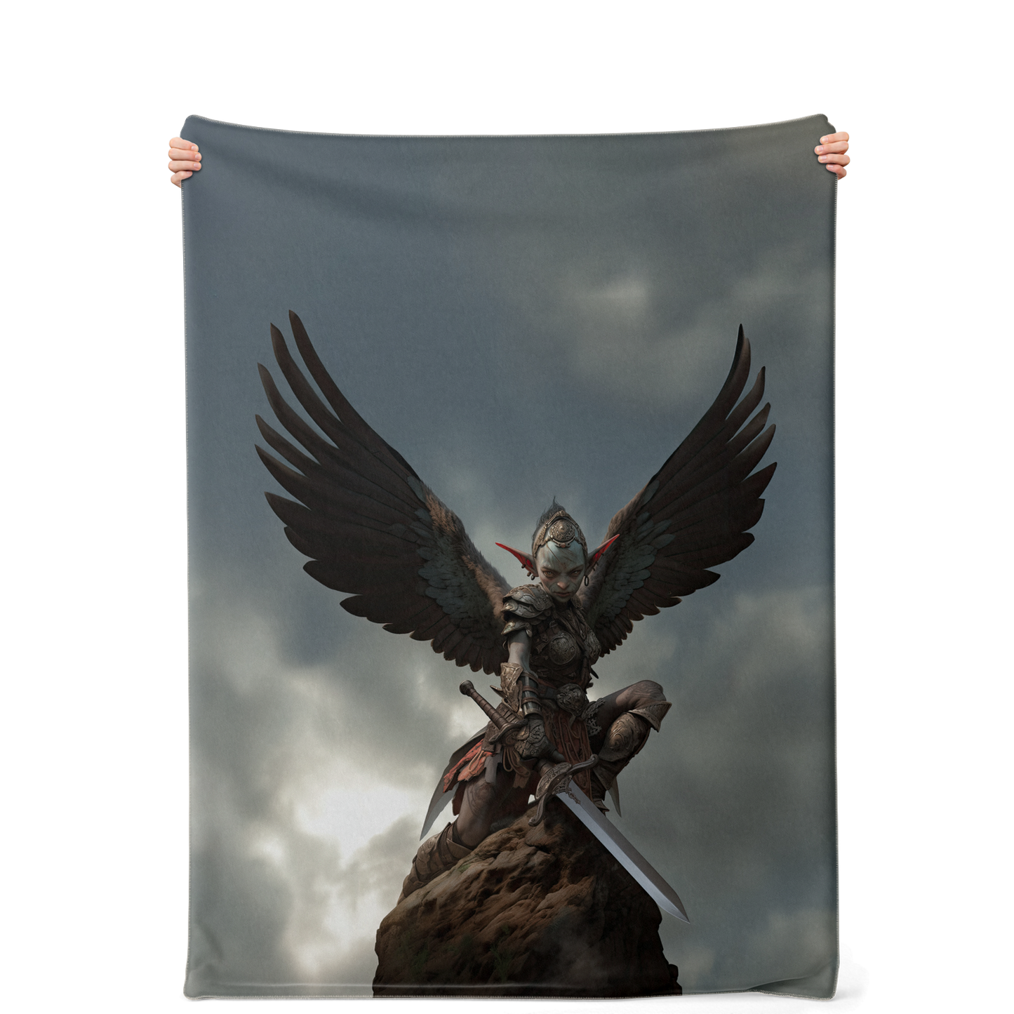 Goblin Harpy Queens Gaurd Premium Microfleece Blanket