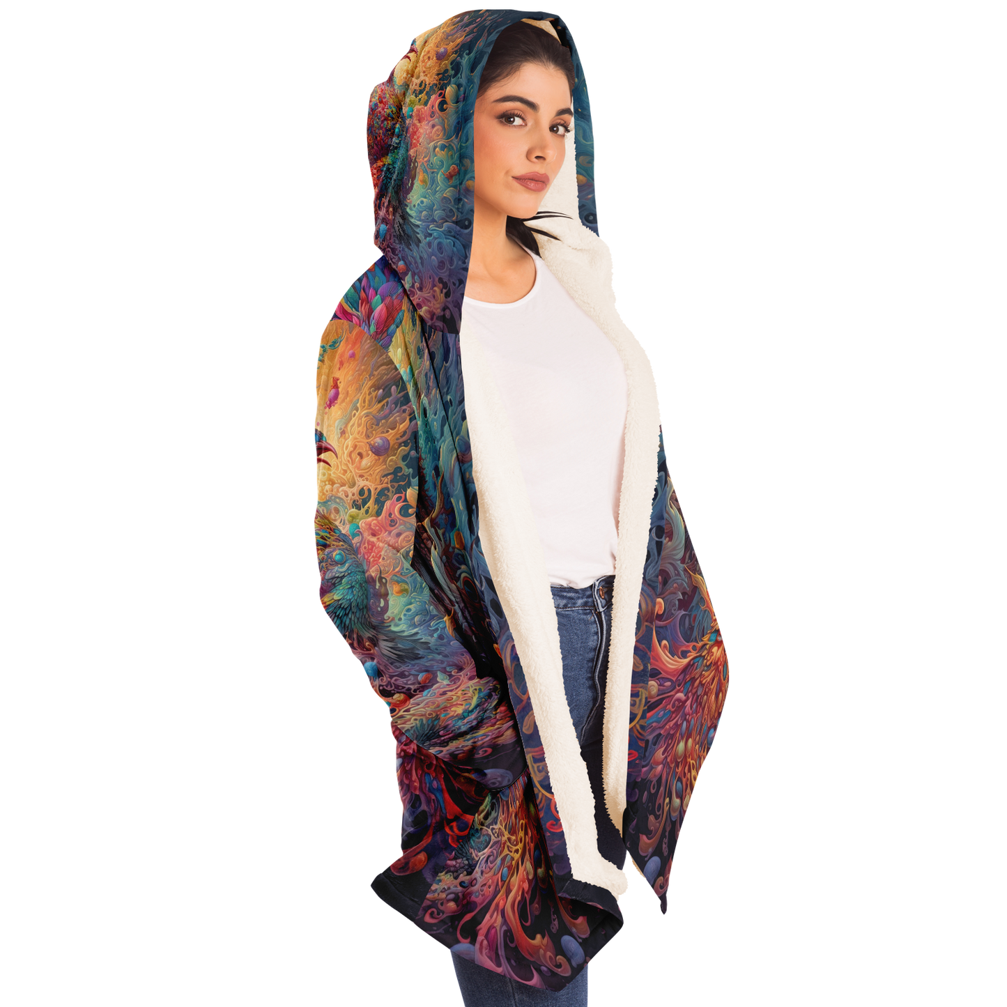 Liquid Light Phoenix Microfleece Cloak