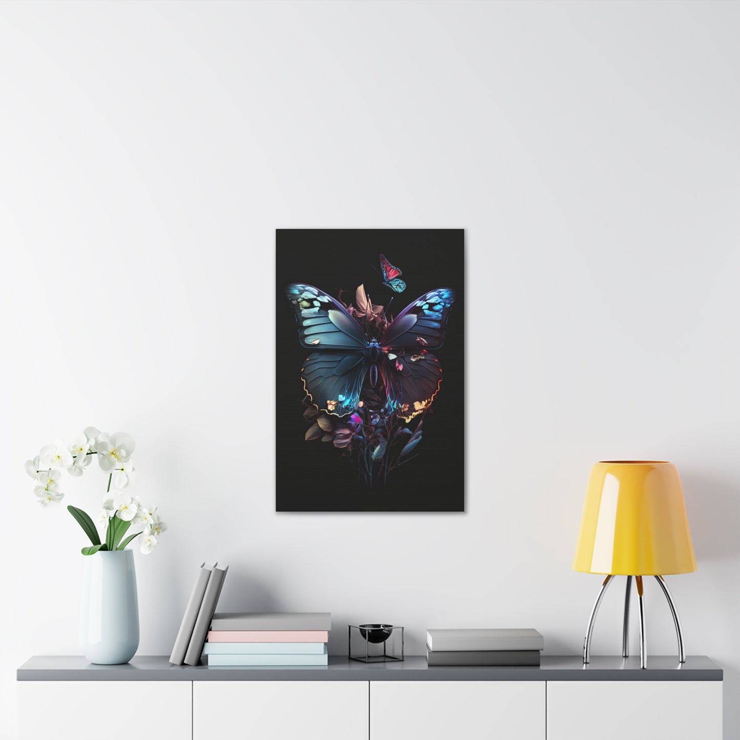 "Black Pearl Butterfly" Canvas Stretched, 0.75" - Print