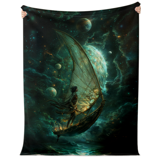 Astral Navigator Premium Microfleece Blanket